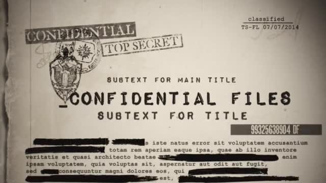 Confidential Files - Download Videohive 8210338
