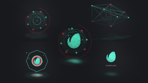 Connected Shapes Logo Reveal - Download Videohive 19301489