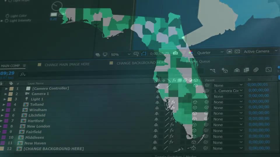 Connecticut Map Kit - Download Videohive 20773837