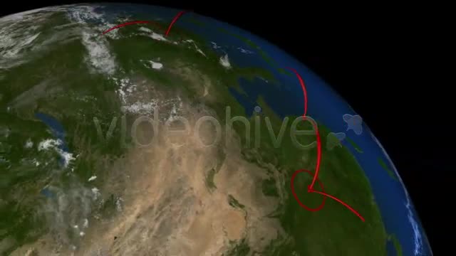 Connecting the Globe Zooming Out Videohive 223240 Motion Graphics Image 1