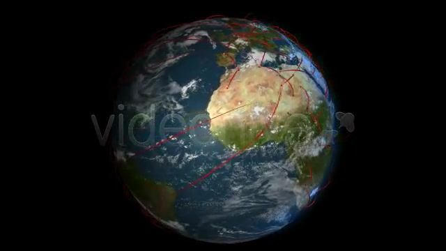 Connecting the Globe Zooming Out Videohive 223240 Motion Graphics Image 7