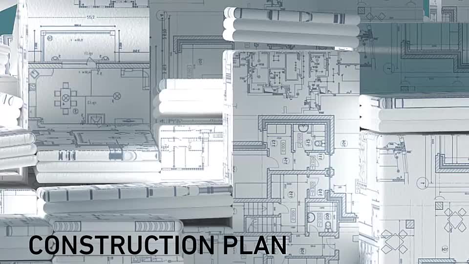 Construction and Electric Blueprints White Intro. 6 Ready Presets. Videohive 26540946 After Effects Image 1