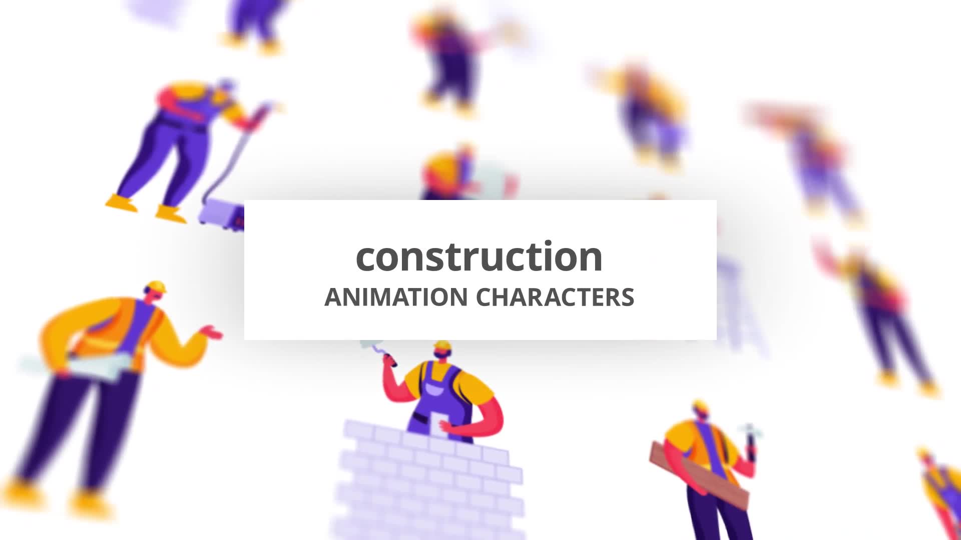 Construction Character Set Videohive 28672345 After Effects Image 1