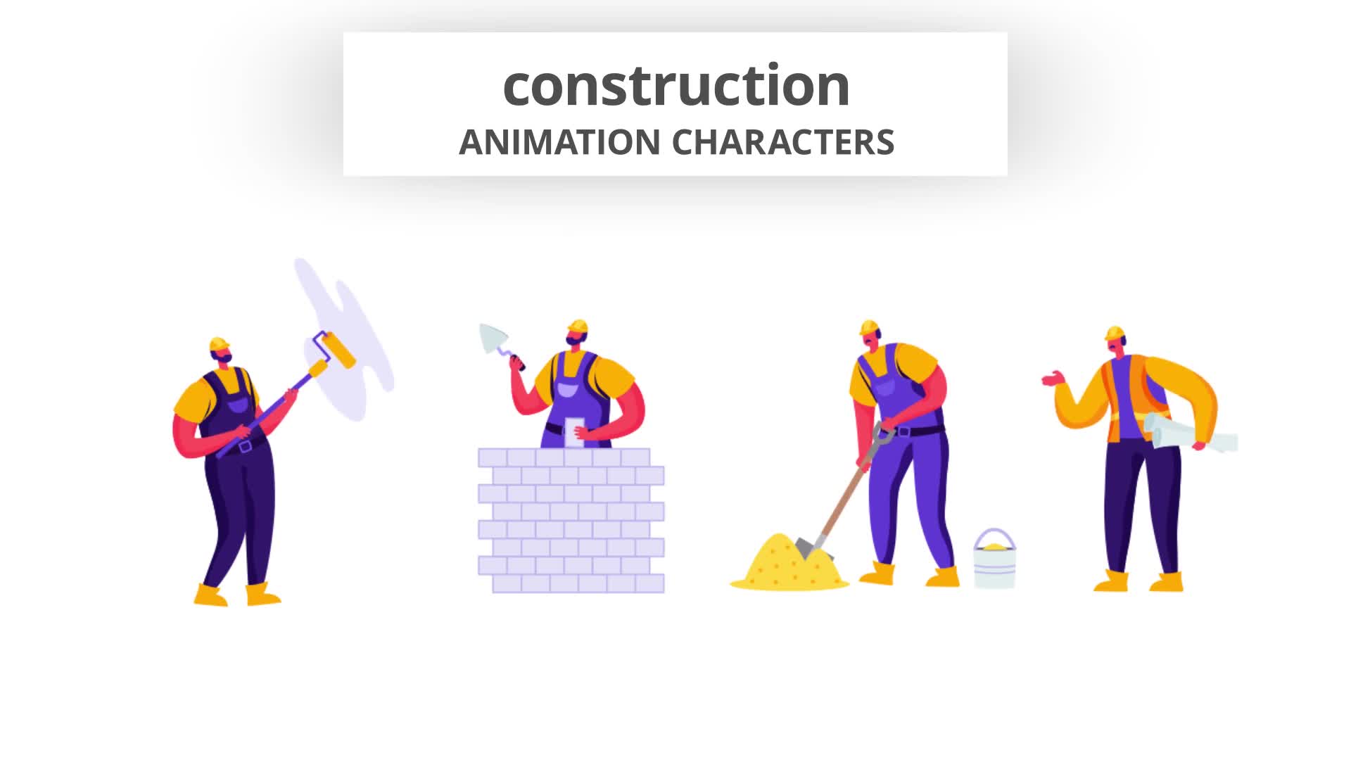 Construction Character Set Videohive 28672345 After Effects Image 10