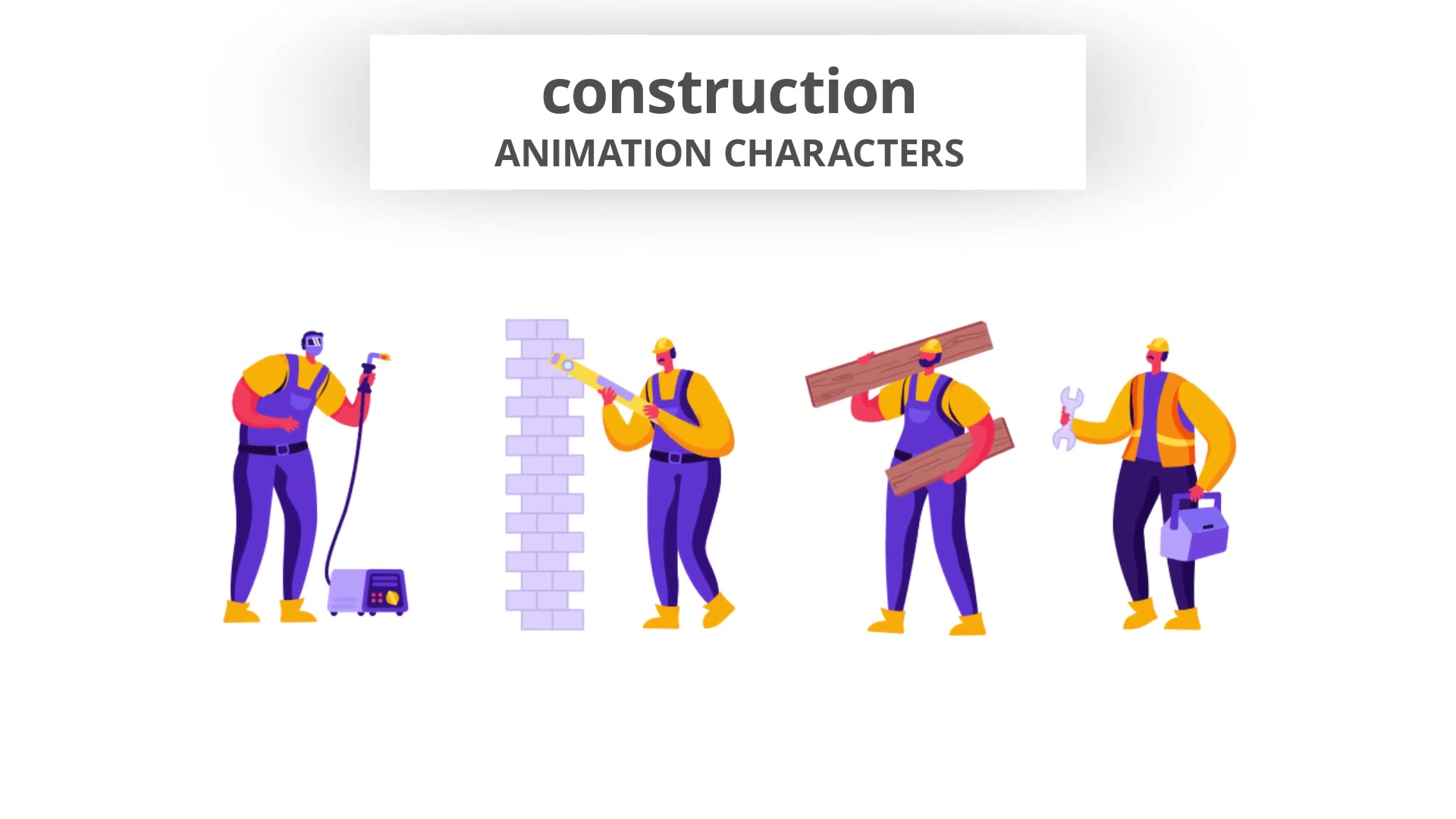 Construction Character Set Videohive 28672345 After Effects Image 4