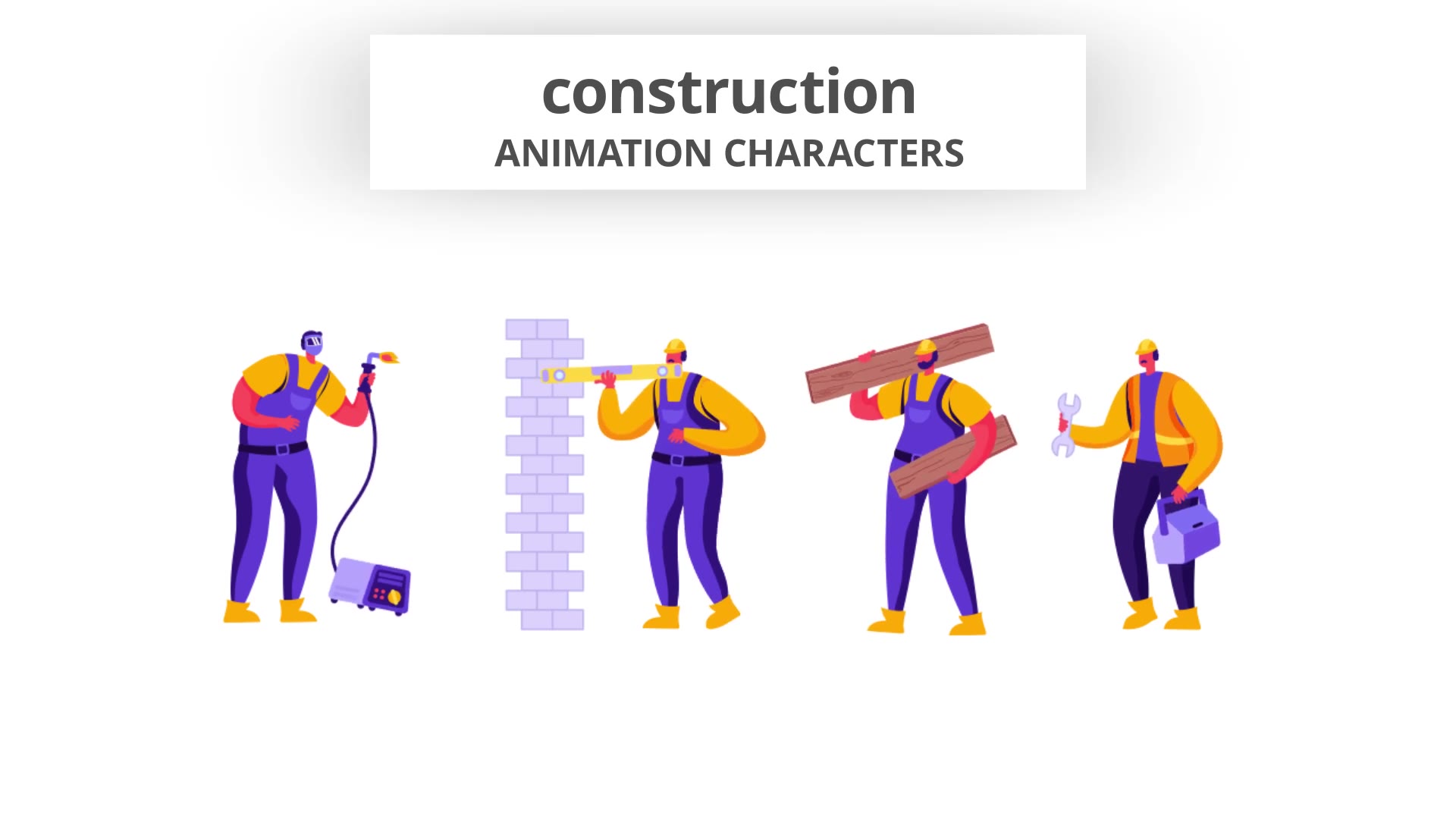 Construction Character Set Videohive 28672345 After Effects Image 5
