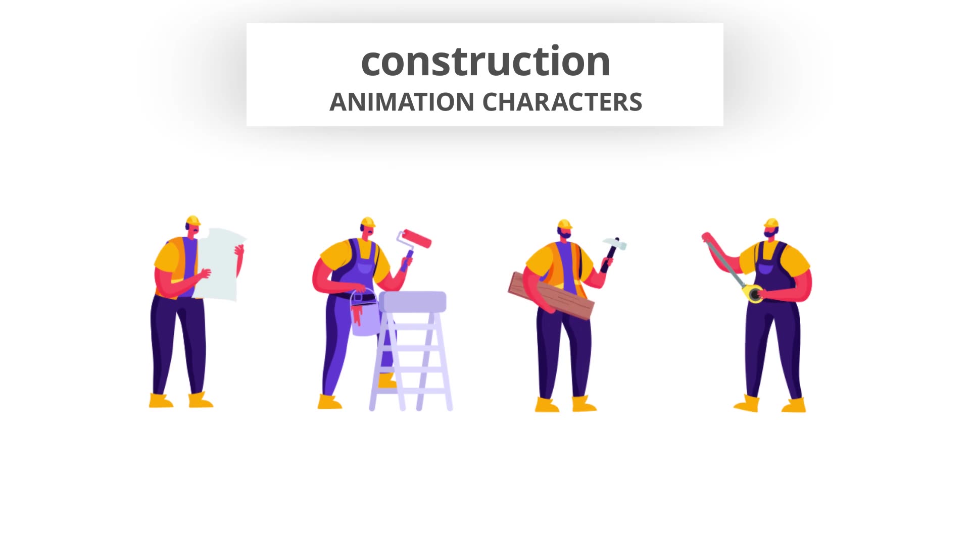 Construction Character Set Videohive 28672345 After Effects Image 7