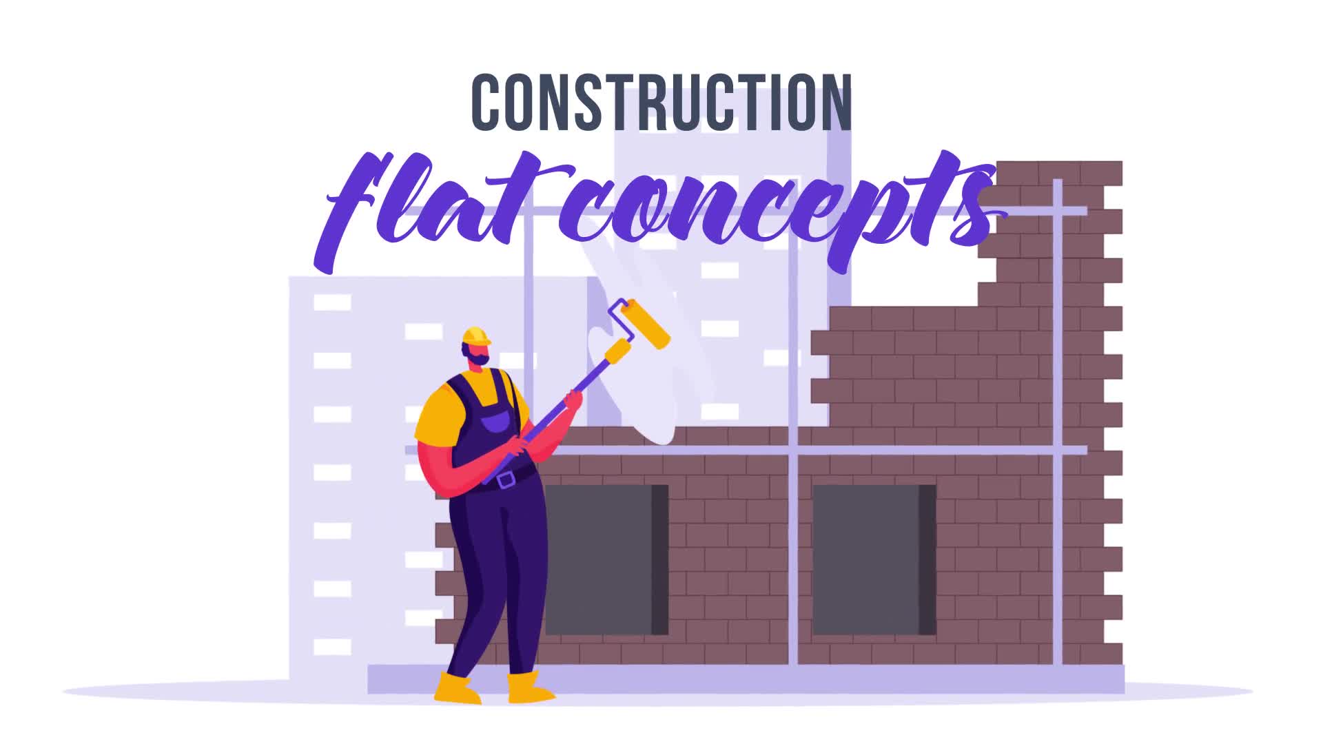 Construction Flat Concept Videohive 32924680 After Effects Image 1
