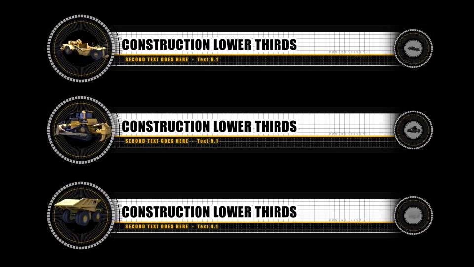 Construction Lower Thirds & Chapter Titles - Download Videohive 16057604