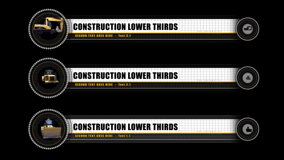 Construction Lower Thirds & Chapter Titles - Download Videohive 16057604