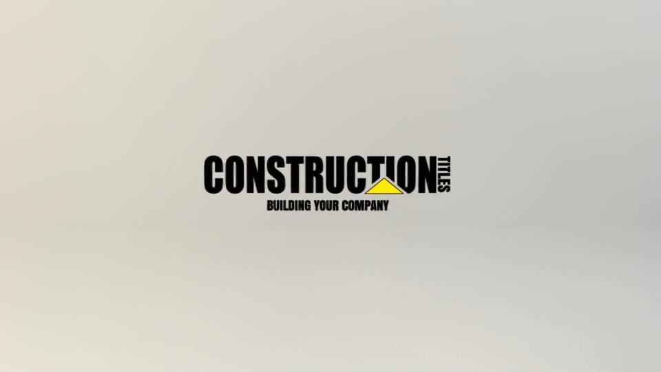 Construction Titles - Download Videohive 13842324