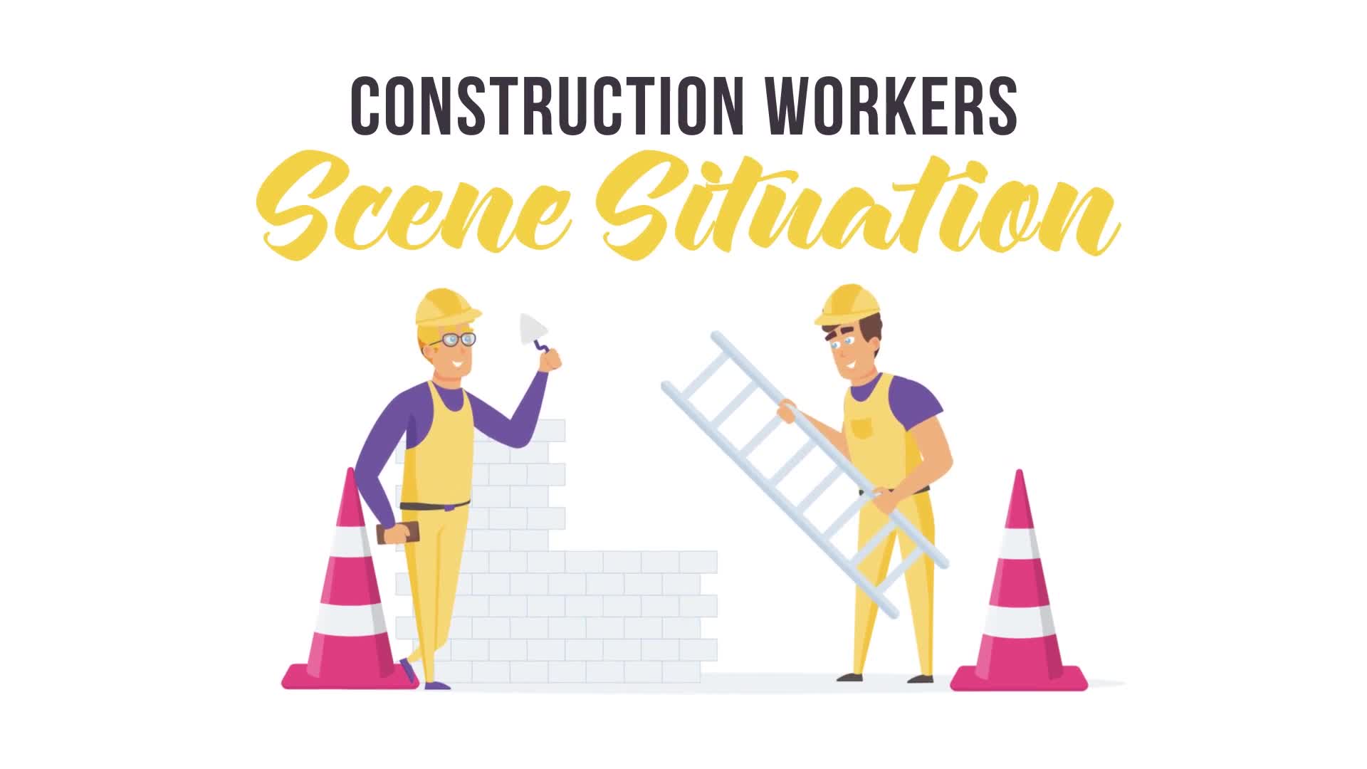 Construction workers Scene Situation Videohive 28256036 After Effects Image 1