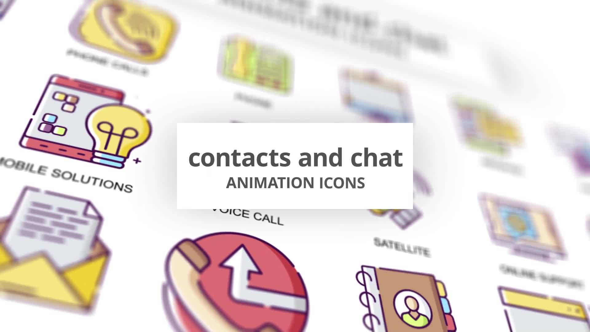 Contacts & Chat Animation Icons Videohive 30885239 After Effects Image 1