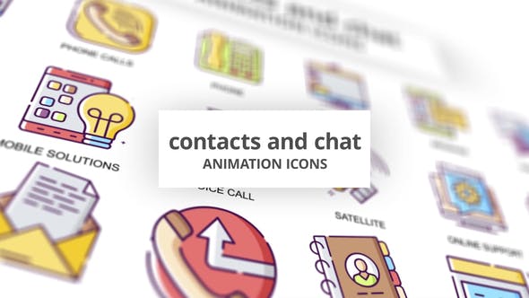 Contacts & Chat Animation Icons - Download 30885239 Videohive