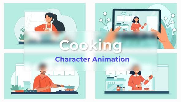 Cooking Explainer And Animated Scene Pack - Videohive 36813090 Download
