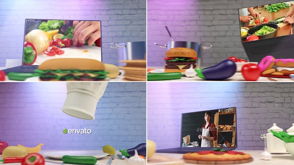 Cooking logo intro - 32605664 Videohive Download