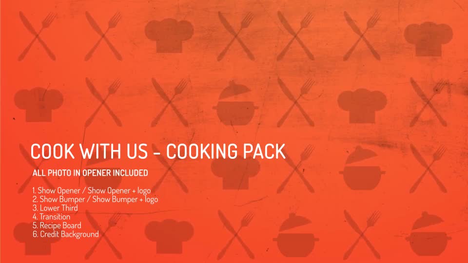 Cooking Pack Cook With Us Videohive 11302814 After Effects Image 1
