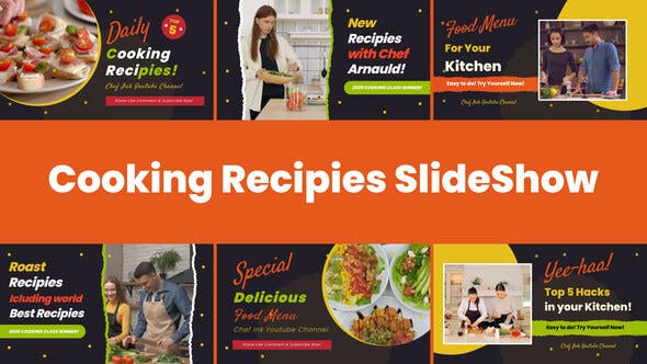 Cooking Recipes Food Slideshow After Effects Template - 33456400 Download Videohive