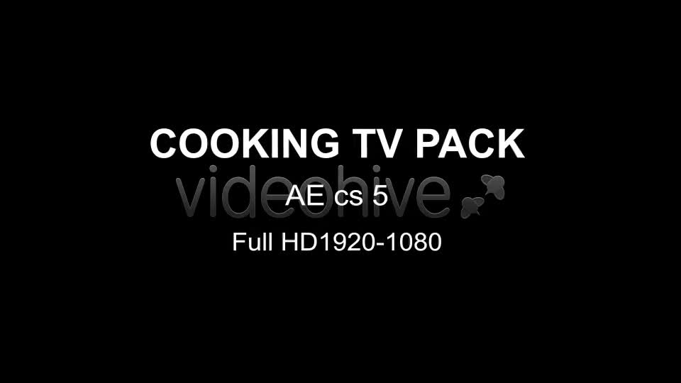 Cooking Show TV Package Videohive 4682256 After Effects Image 1