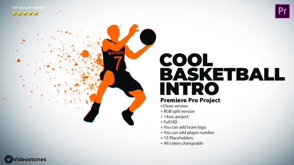 Cool Basketball Intro Basketball Promo Premiere Pro - Videohive Download 34333174
