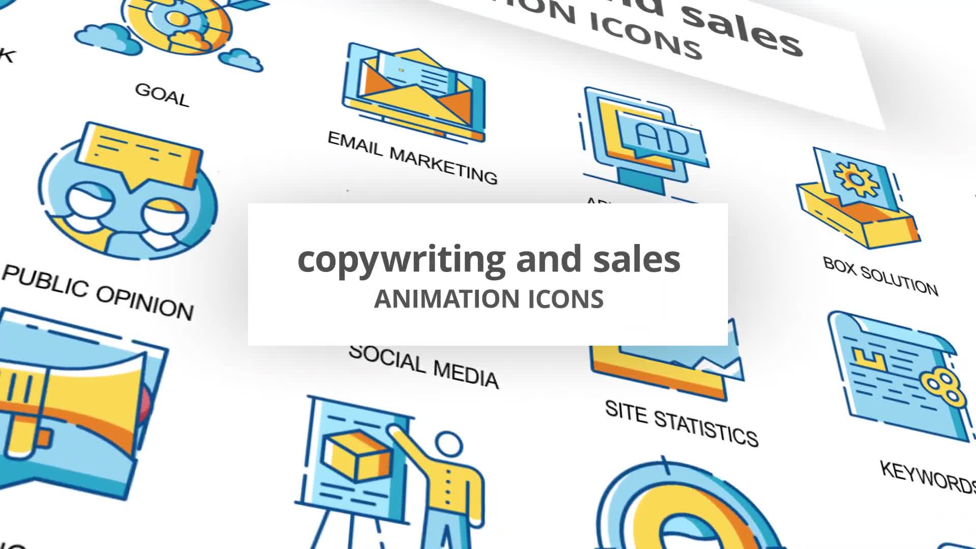 Copywriting & Sales Animation Icons Videohive 30260816 After Effects Image 1