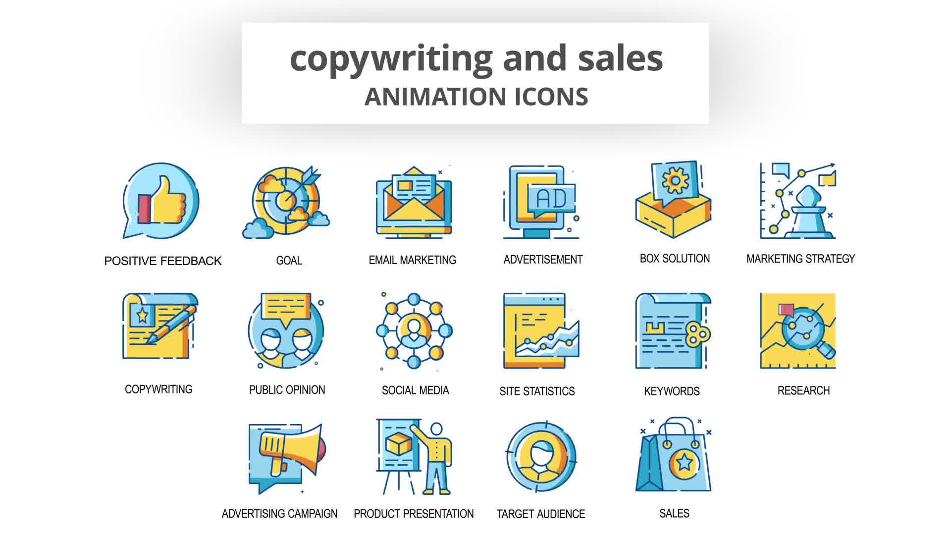 Copywriting & Sales Animation Icons Videohive 30260816 After Effects Image 10