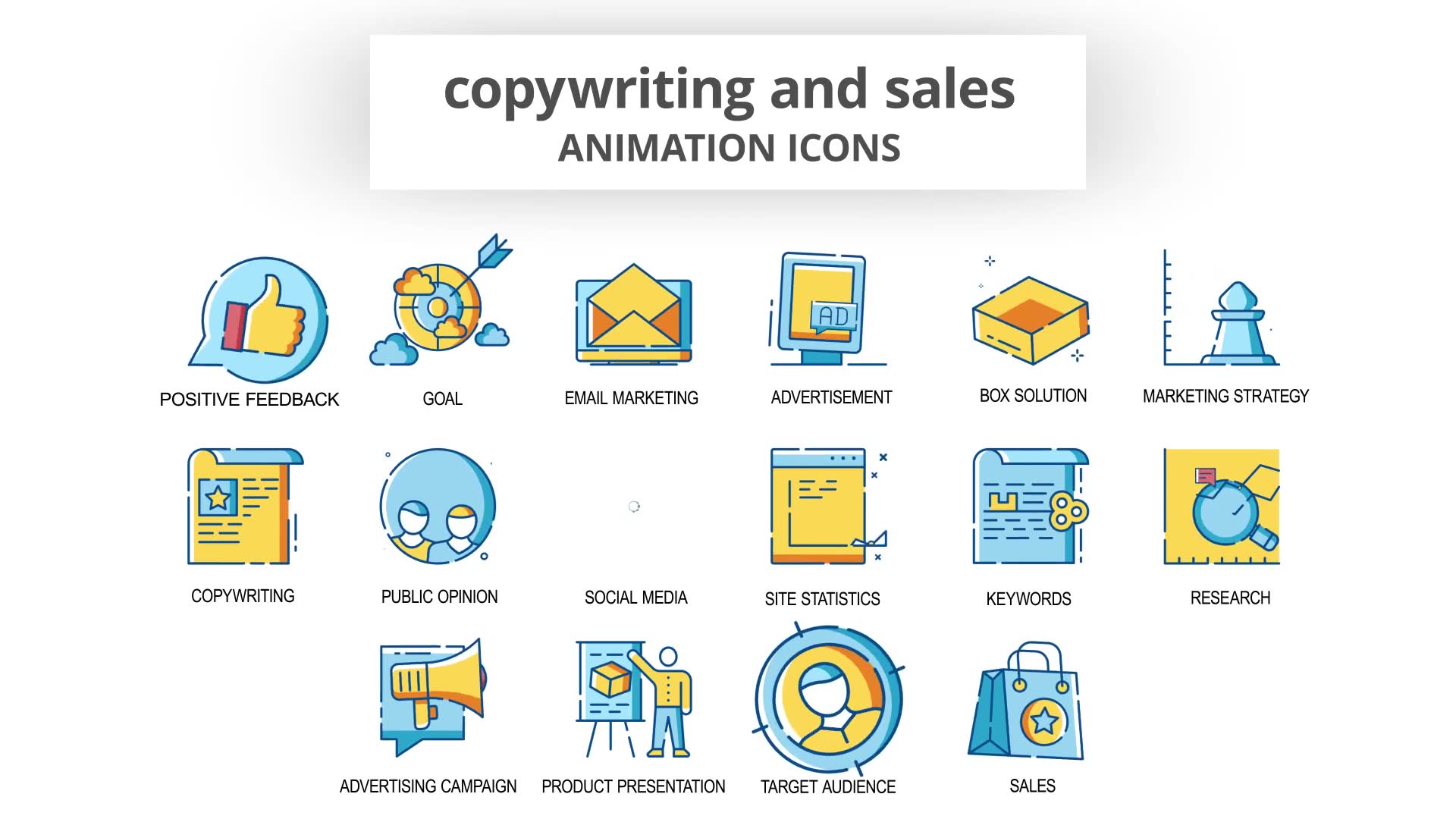 Copywriting & Sales Animation Icons Videohive 30260816 After Effects Image 6