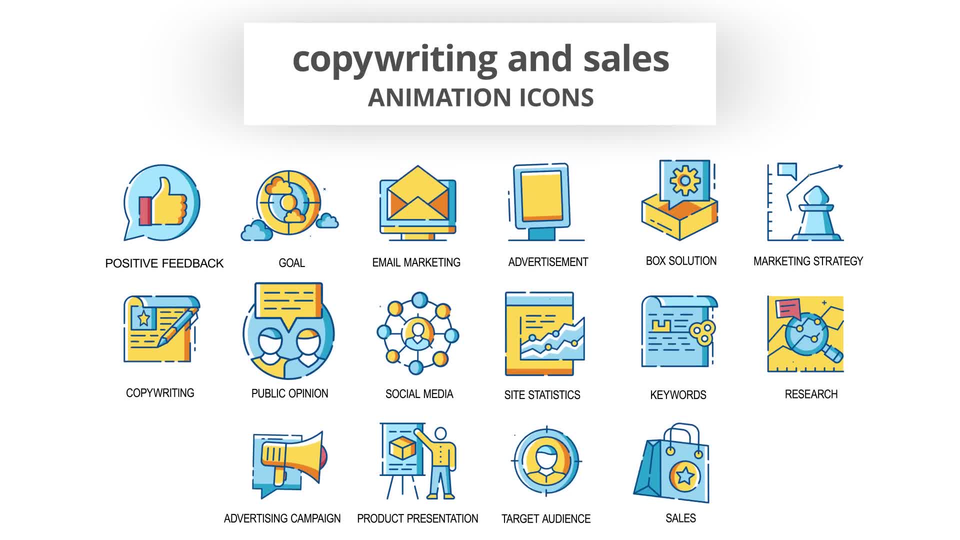 Copywriting & Sales Animation Icons Videohive 30260816 After Effects Image 8