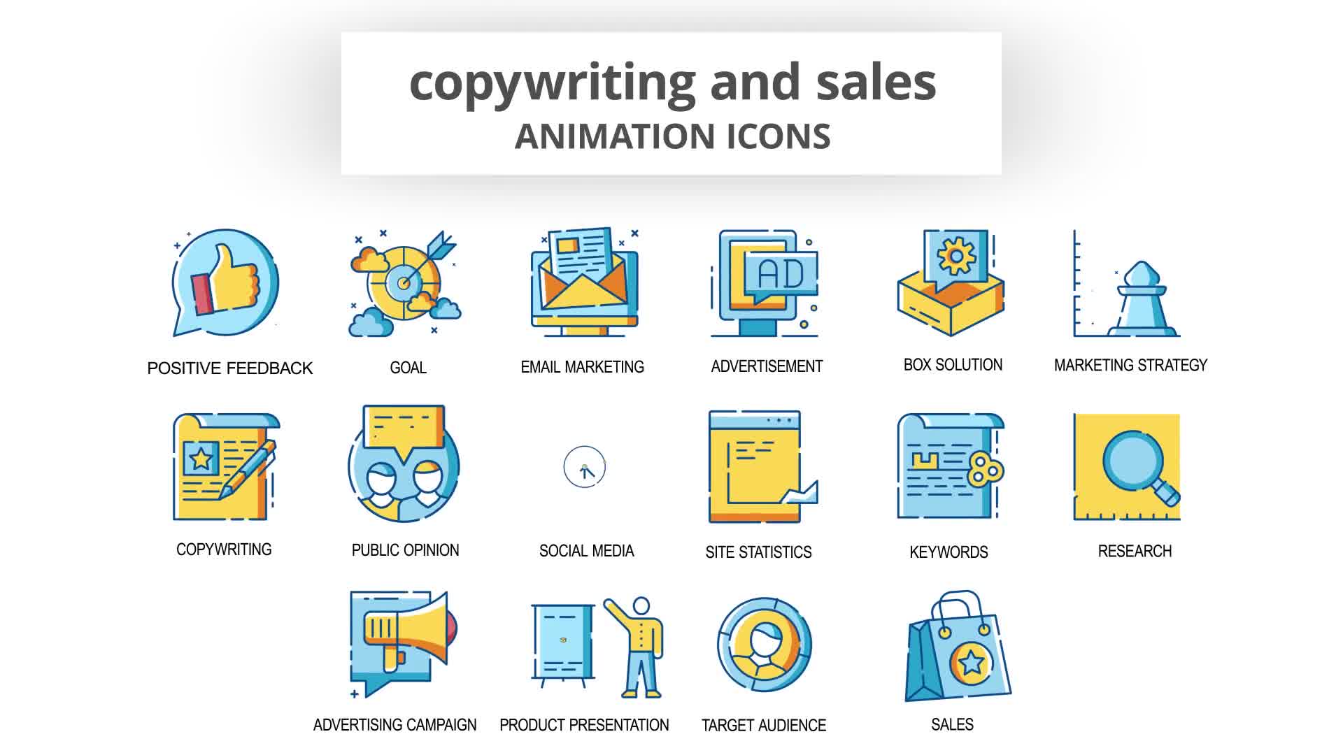 Copywriting & Sales Animation Icons Videohive 30260816 After Effects Image 9