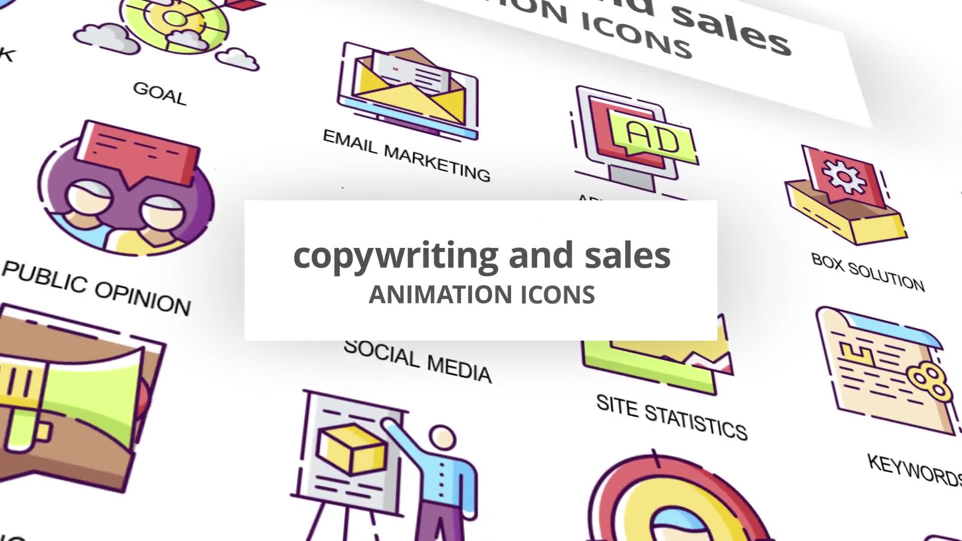 Copywriting & Sales Animation Icons Videohive 30041537 After Effects Image 1