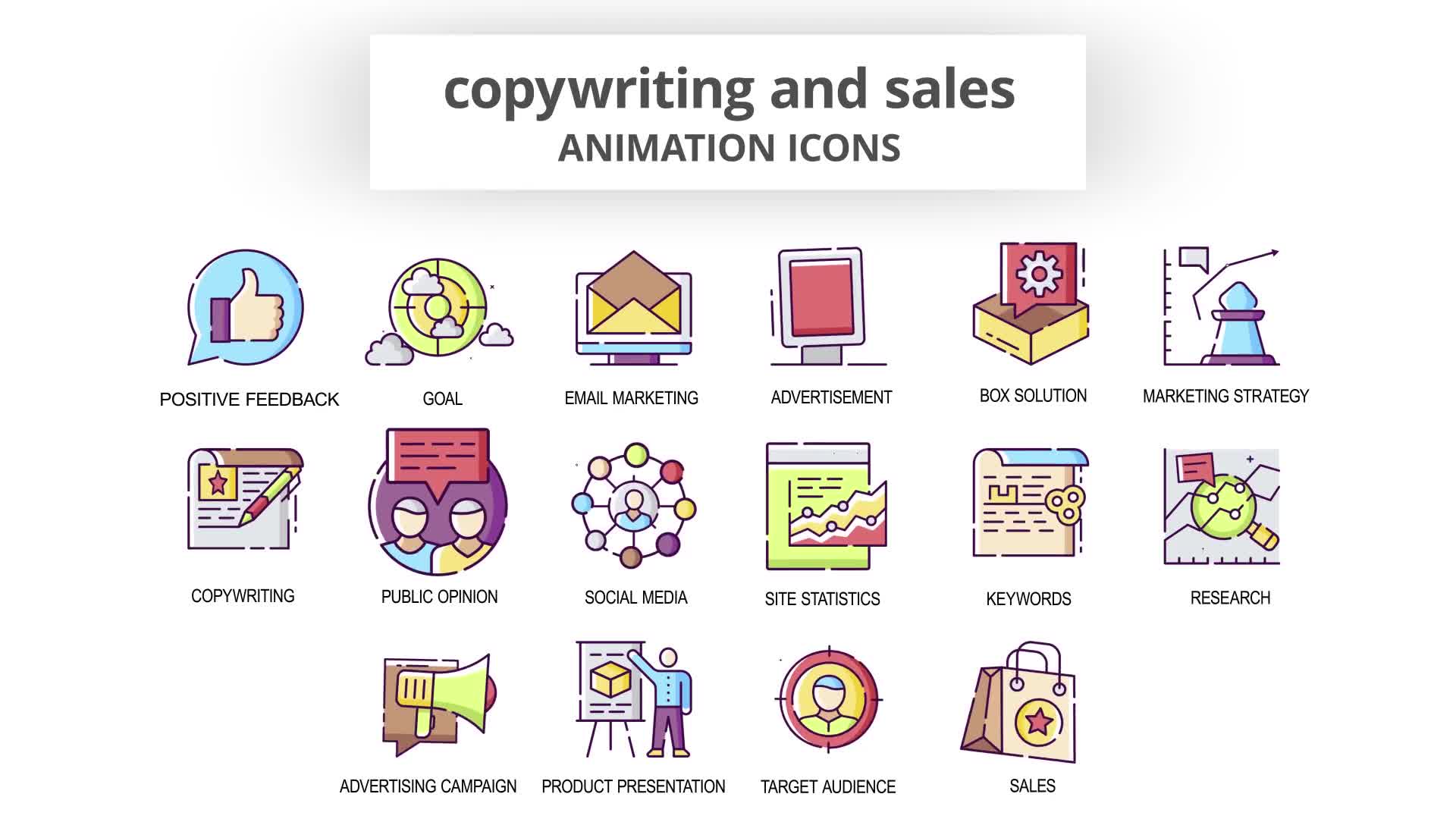Copywriting & Sales Animation Icons Videohive 30041537 After Effects Image 8