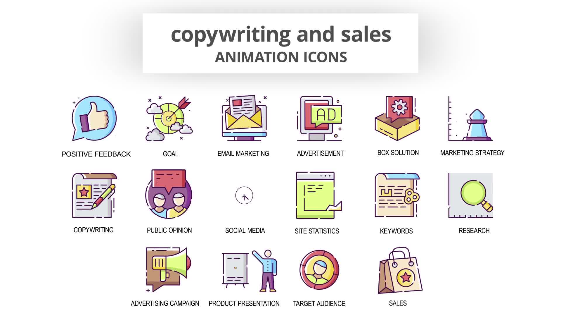 Copywriting & Sales Animation Icons Videohive 30041537 After Effects Image 9
