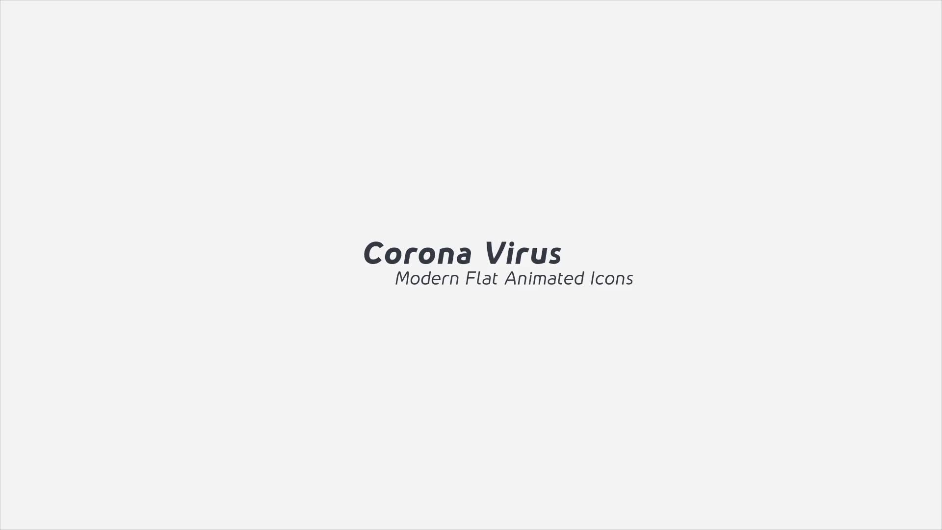 Corona Virus Icons Videohive 26019243 After Effects Image 1