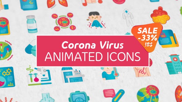 Corona Virus Icons - Videohive Download 26019243