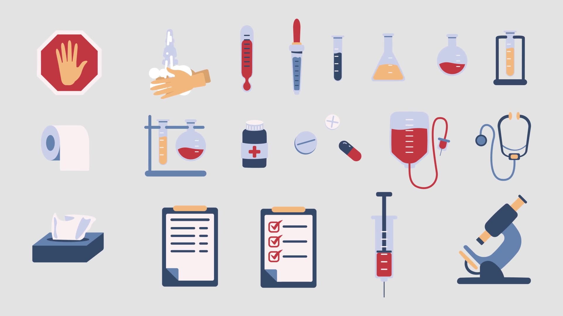 Corona Virus Medical Icons Videohive 26373635 After Effects Image 8