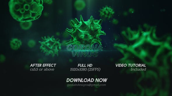 Corona Virus Titles l Virus Opener l Medical Template l Healthcare Presentation - 25700400 Videohive Download