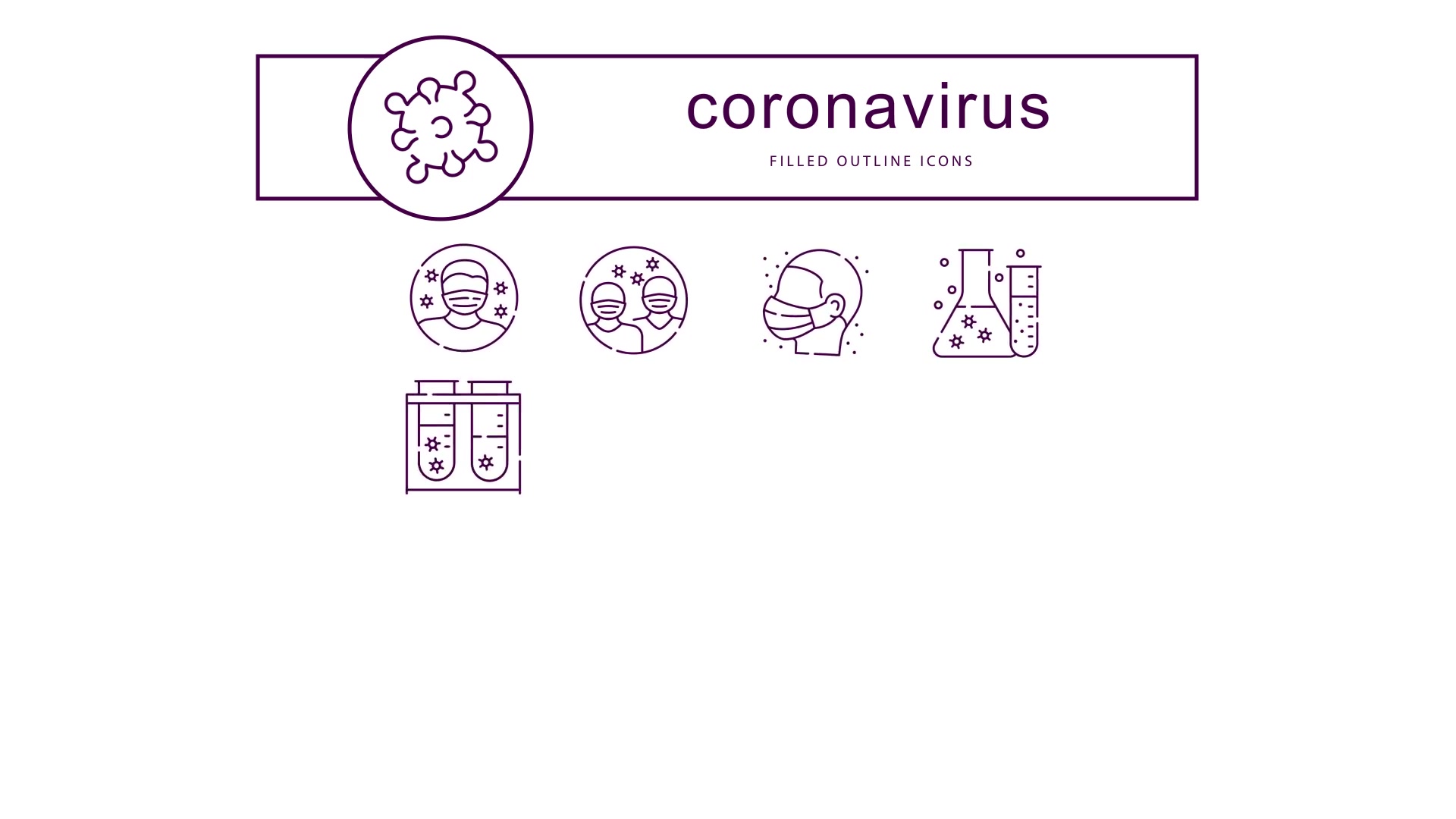 Coronavirus Animated Icons Videohive 26234935 After Effects Image 5