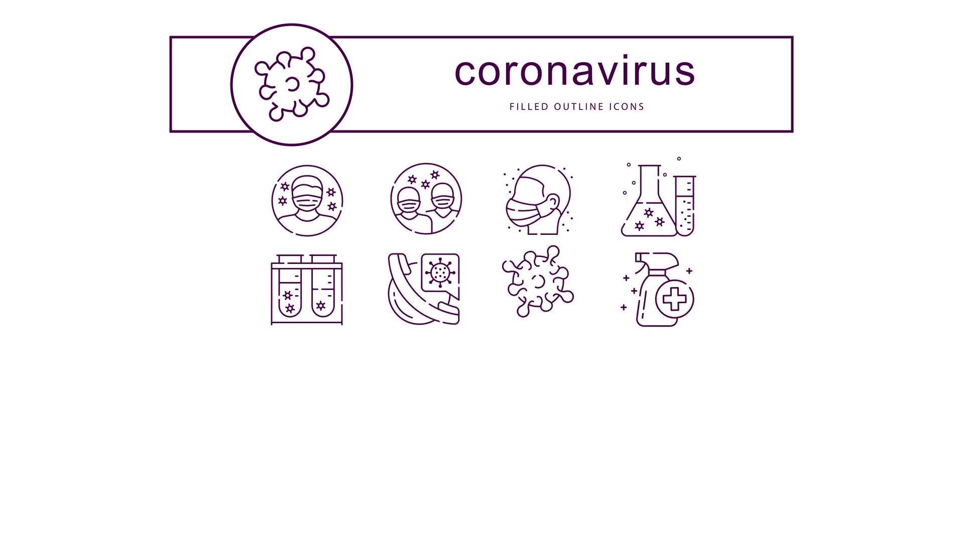 Coronavirus Animated Icons Videohive 26234935 After Effects Image 6