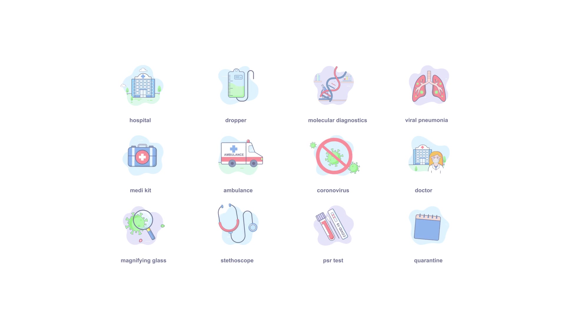 Coronavirus Animation Icons Videohive 35766380 After Effects Image 4