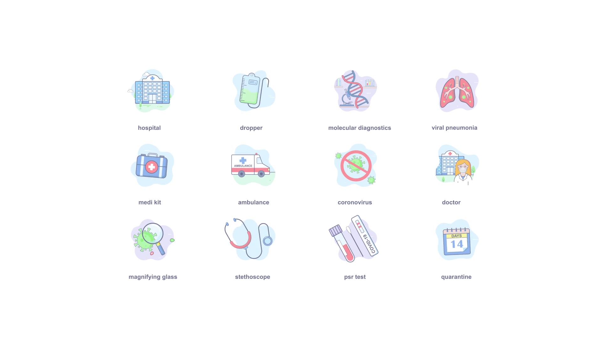 Coronavirus Animation Icons Videohive 35766380 After Effects Image 5