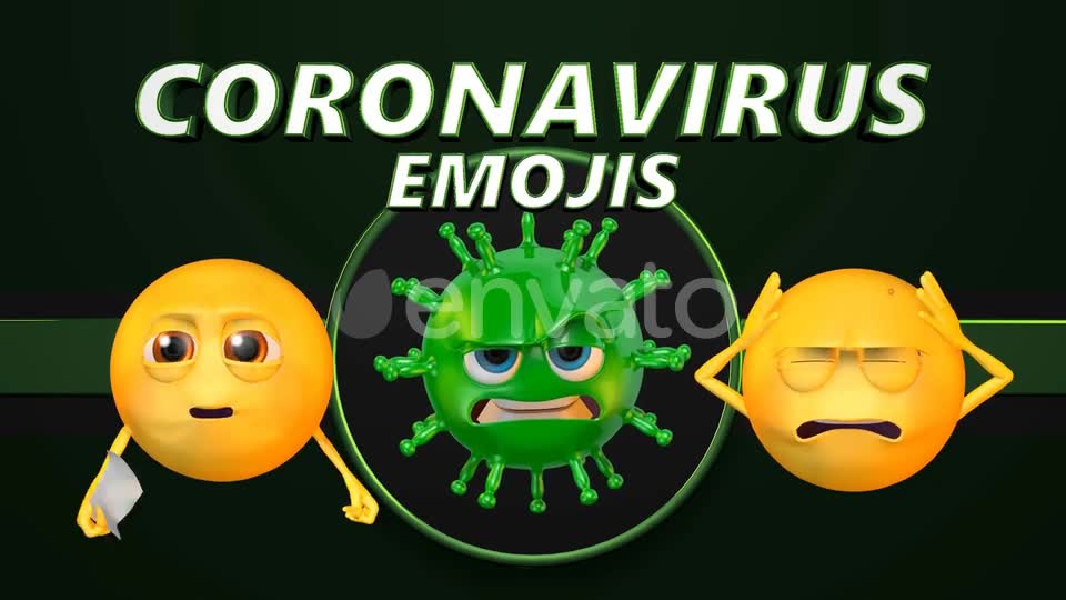 Coronavirus Emojis Videohive 26047736 Motion Graphics Image 2