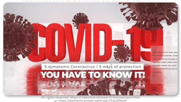 Coronavirus Info_Main Symptoms and Ways of Protection - 26151993 Videohive Download