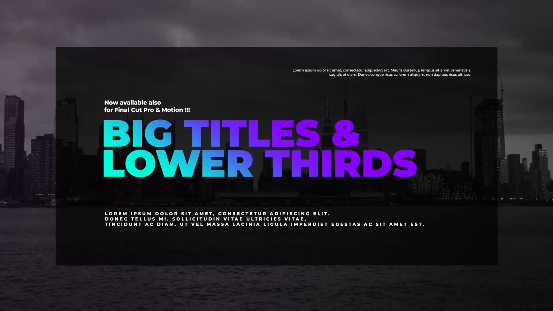 Corporate Big Titles I FCPX & Motion Videohive 34567171 Apple Motion Image 12