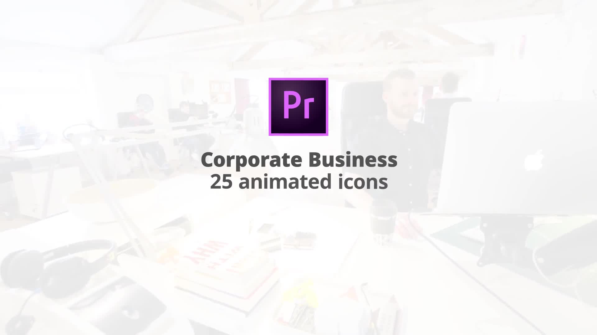 Corporate Business Flat Animation Icons (MOGRT) Videohive 23659582 Premiere Pro Image 1