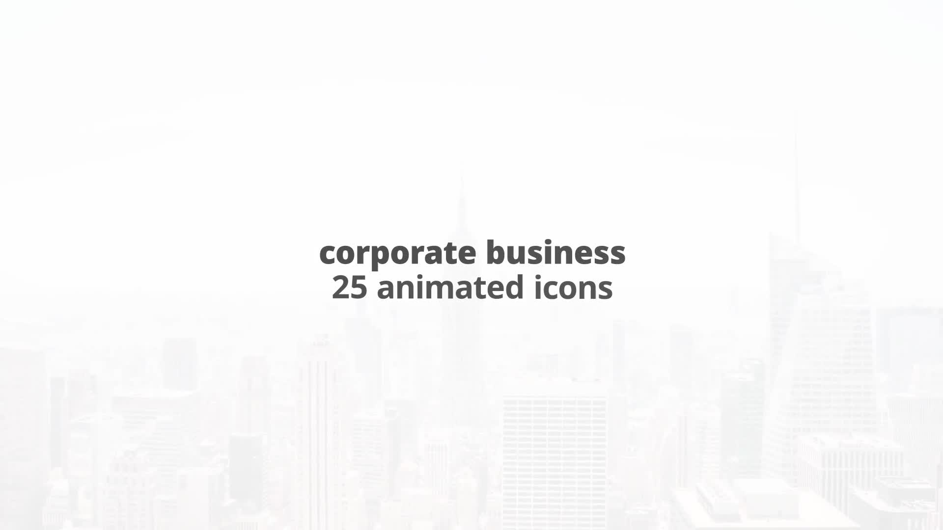 Corporate Business – Thin Line Icons Videohive 23595724 After Effects Image 1