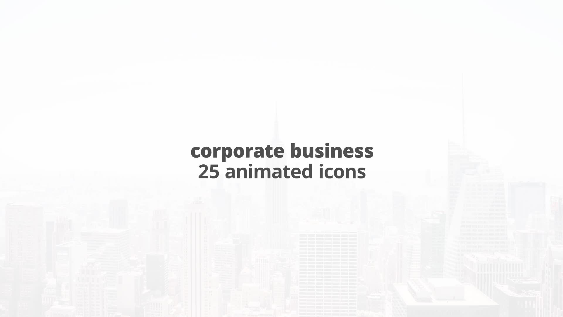 Corporate Business – Thin Line Icons Videohive 23595724 After Effects Image 2