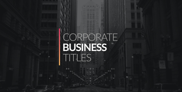 Corporate Business Titles - Download Videohive 19531603