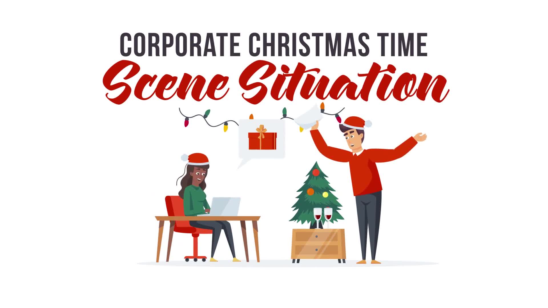 Corporate Christmas time Scene Situation Videohive 29437357 After Effects Image 1
