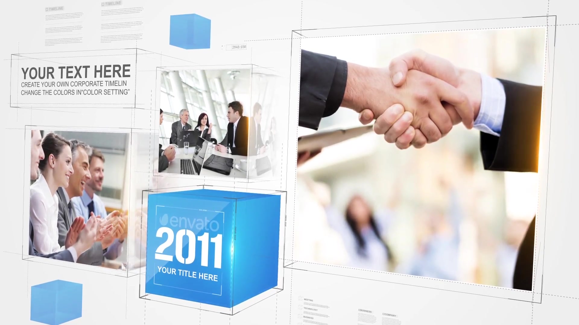 Corporate Cube Timeline Videohive 20549481 After Effects Image 5
