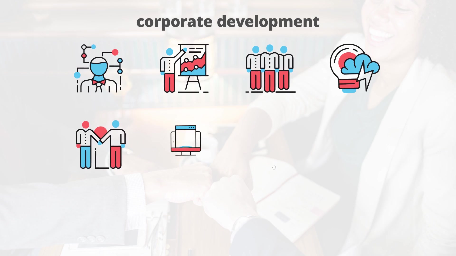 Corporate Development – Thin Line Icons - Download Videohive 23454835